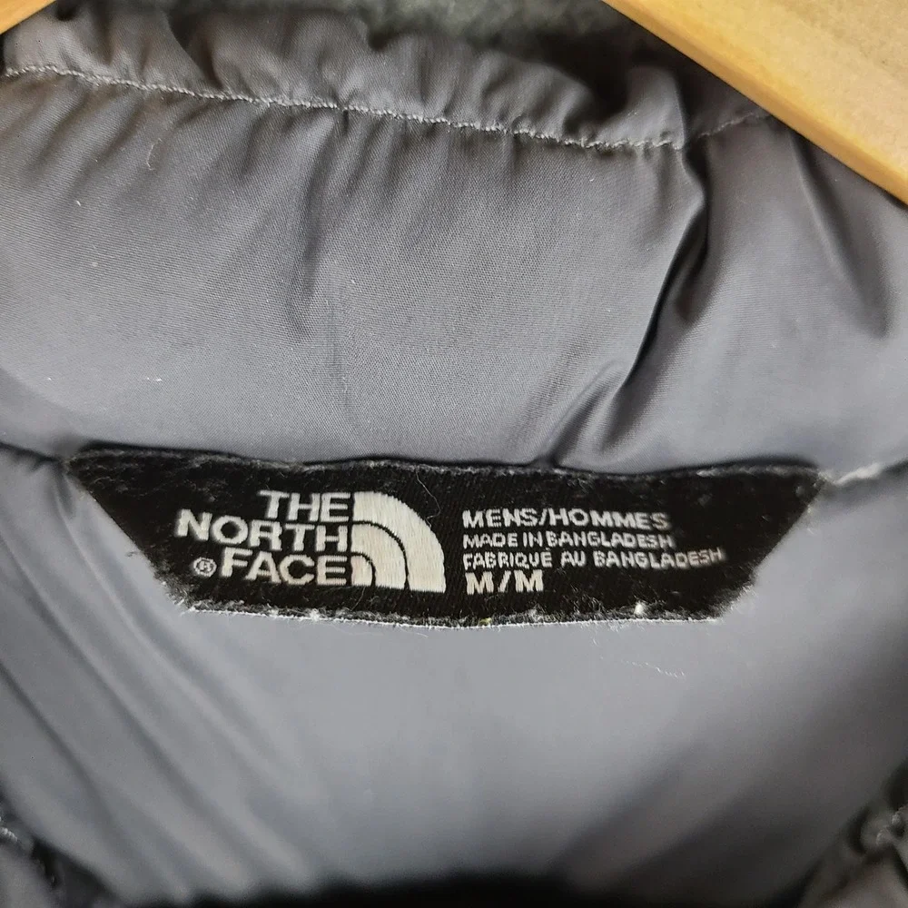 The North Face Trevail 700 Down Hybrid Hooded Jacket Mens M Grey Puffer